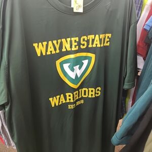 Wayne State Warriors Green Short Sleeve Tee